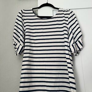 VGUC Lilly Pulitzer “Elisabette” Navy and White Striped Top